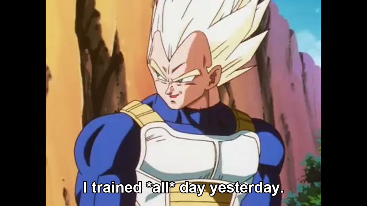 HOW DID YOU GET SO STRONG! / I trained all day yesterday.