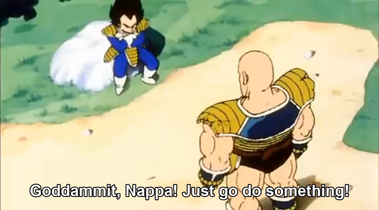 Goddammit, Nappa.