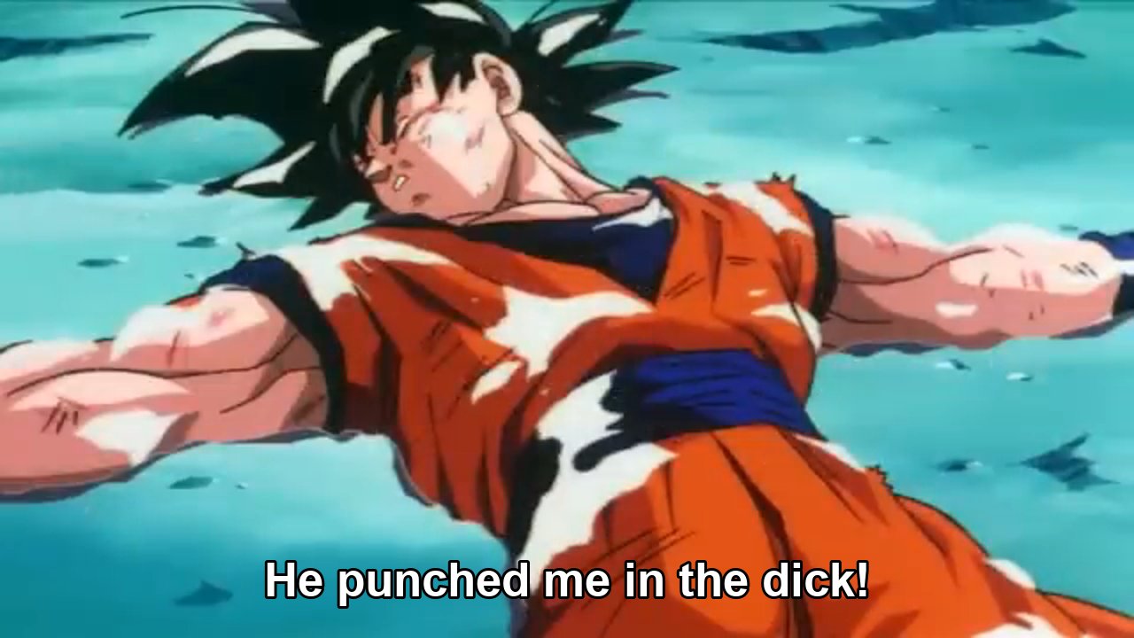 He punched me in the dick...