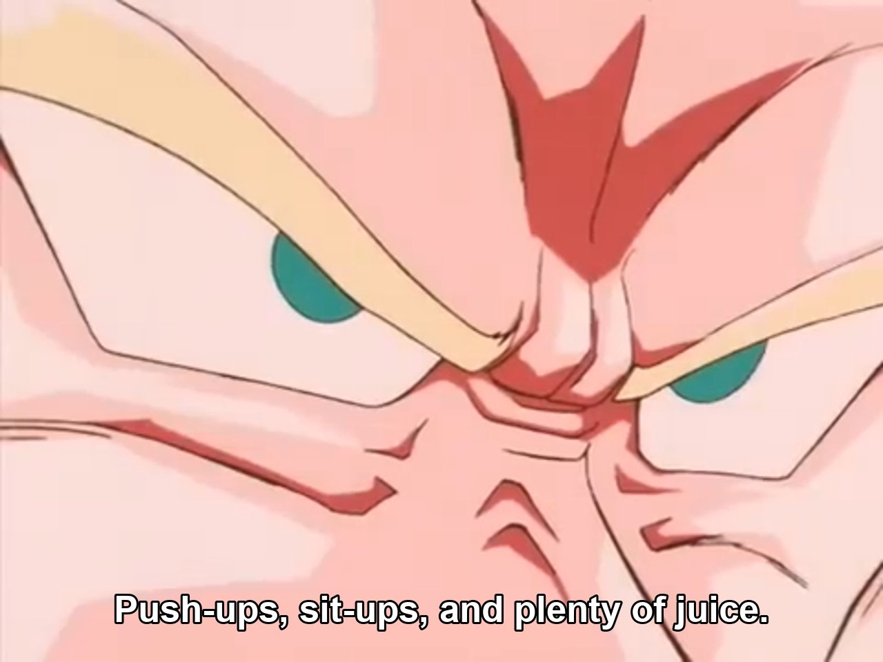 Push ups, sit ups, and plenty of juice